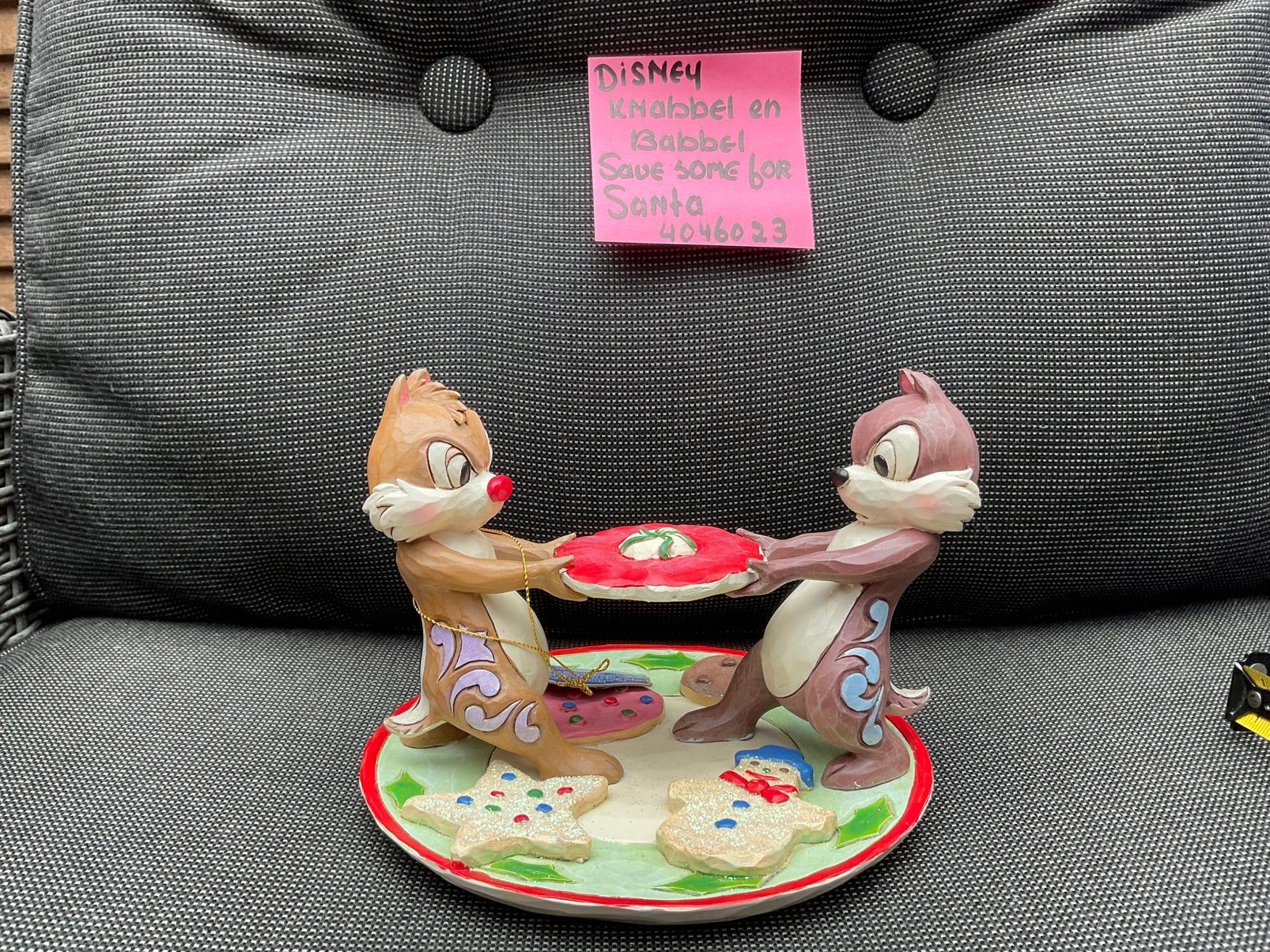 Disney Traditions knabbel en babbel SAVE SOME FOR SANTA, Verzamelen, Disney, Ophalen, Donald Duck, Nieuw, Beeldje of Figuurtje