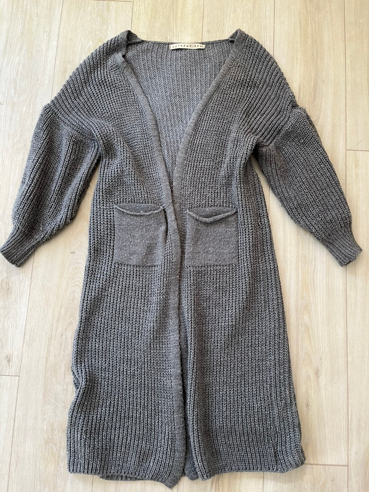 Jutka en Riska ruim lang vest grijs L XL XXL, Kleding | Dames, Ophalen of Verzenden, Gedragen, Maat 46/48 (XL) of groter, Grijs