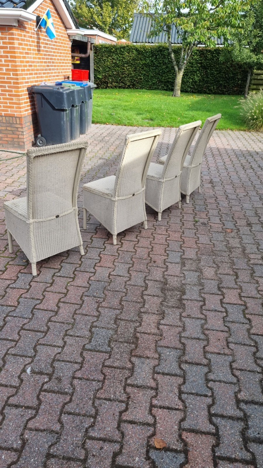 4x LLoyd LOOM stoelen GRATIS, Ophalen, Gebruikt, Wit, Vier
