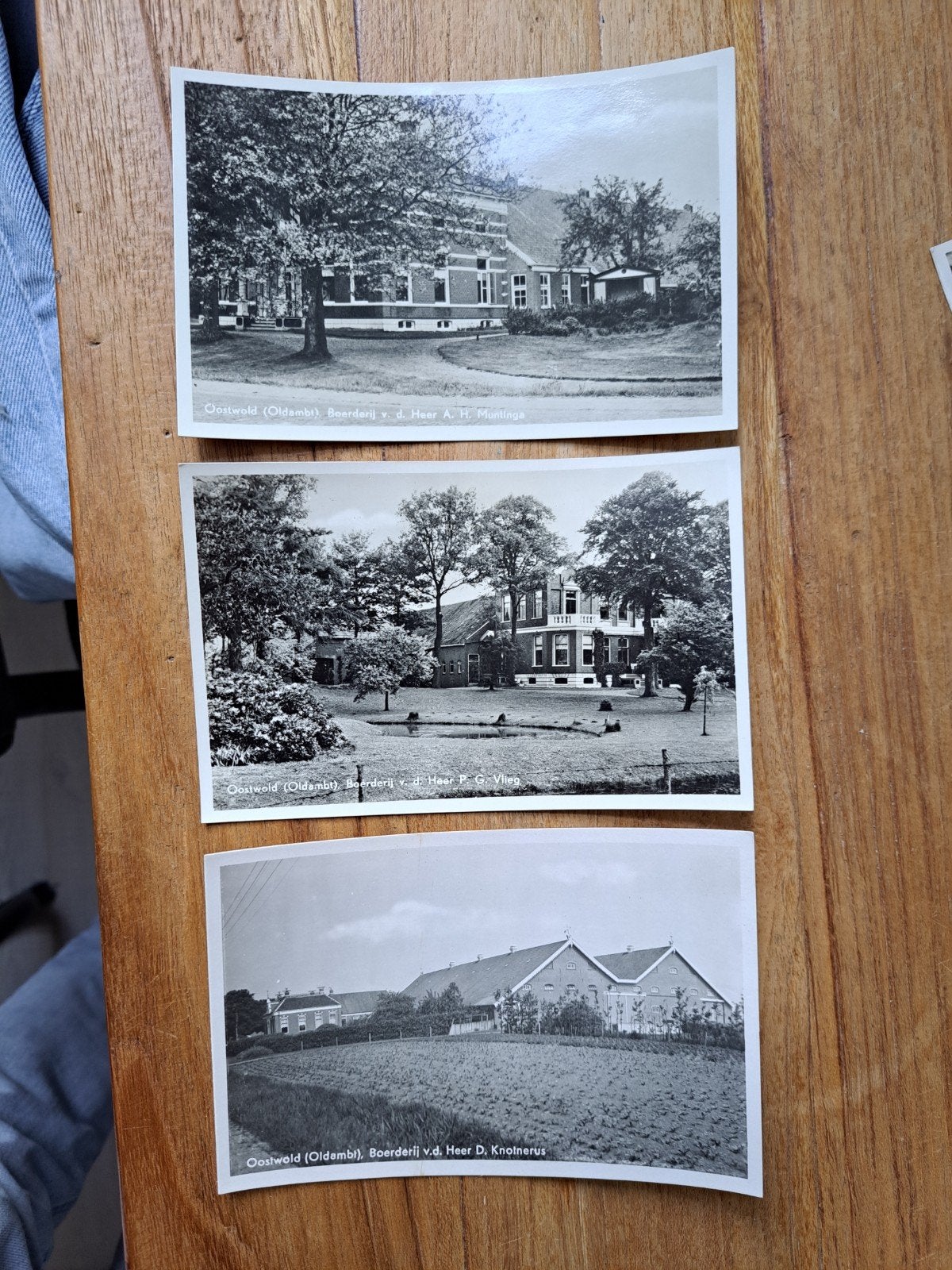 Oostwold Oldambt 3 x  boerderijen ongelopen, Verzamelen, Ophalen of Verzenden, 1940 tot 1960, Ongelopen, Groningen