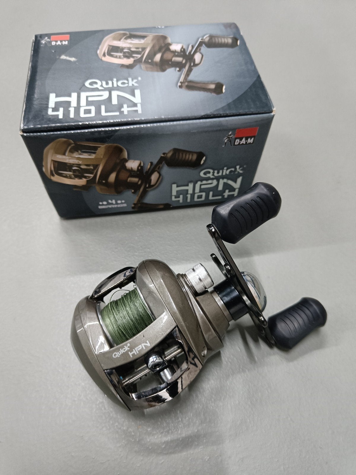Dam baitcast reeltje Quick 4bb RVS , zie beschrijving, Ophalen of Verzenden, Zo goed als nieuw, Molen