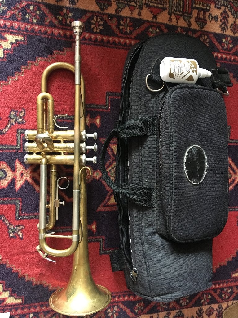 Yamaha YTR 4320E Trompet, Muziek en Instrumenten, Ophalen of Verzenden, Gebruikt, Bes-trompet, Met koffer