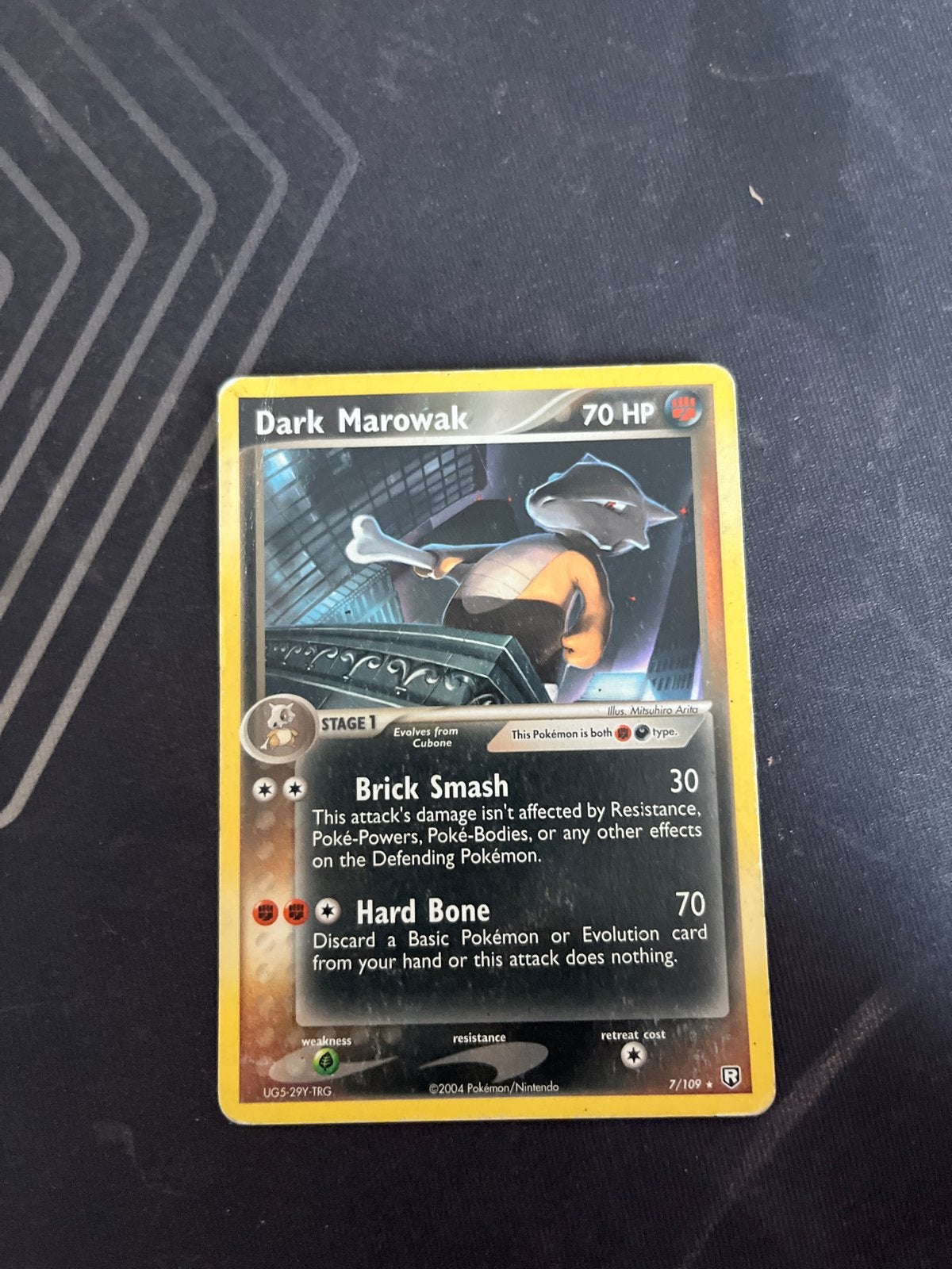 Dark Marowak Pokémon Kaart - 2004 EX Team Rocket Returns, Verzenden, Gebruikt, Losse kaart