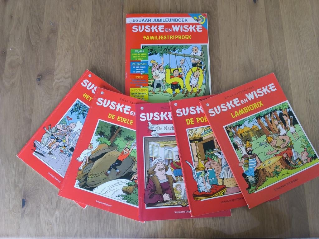 (Vakantie) leesplezier 5 Suske en Wiske's +Familiestripboek, Boeken, Stripboeken, Meerdere stripboeken, Ophalen of Verzenden, Zo goed als nieuw