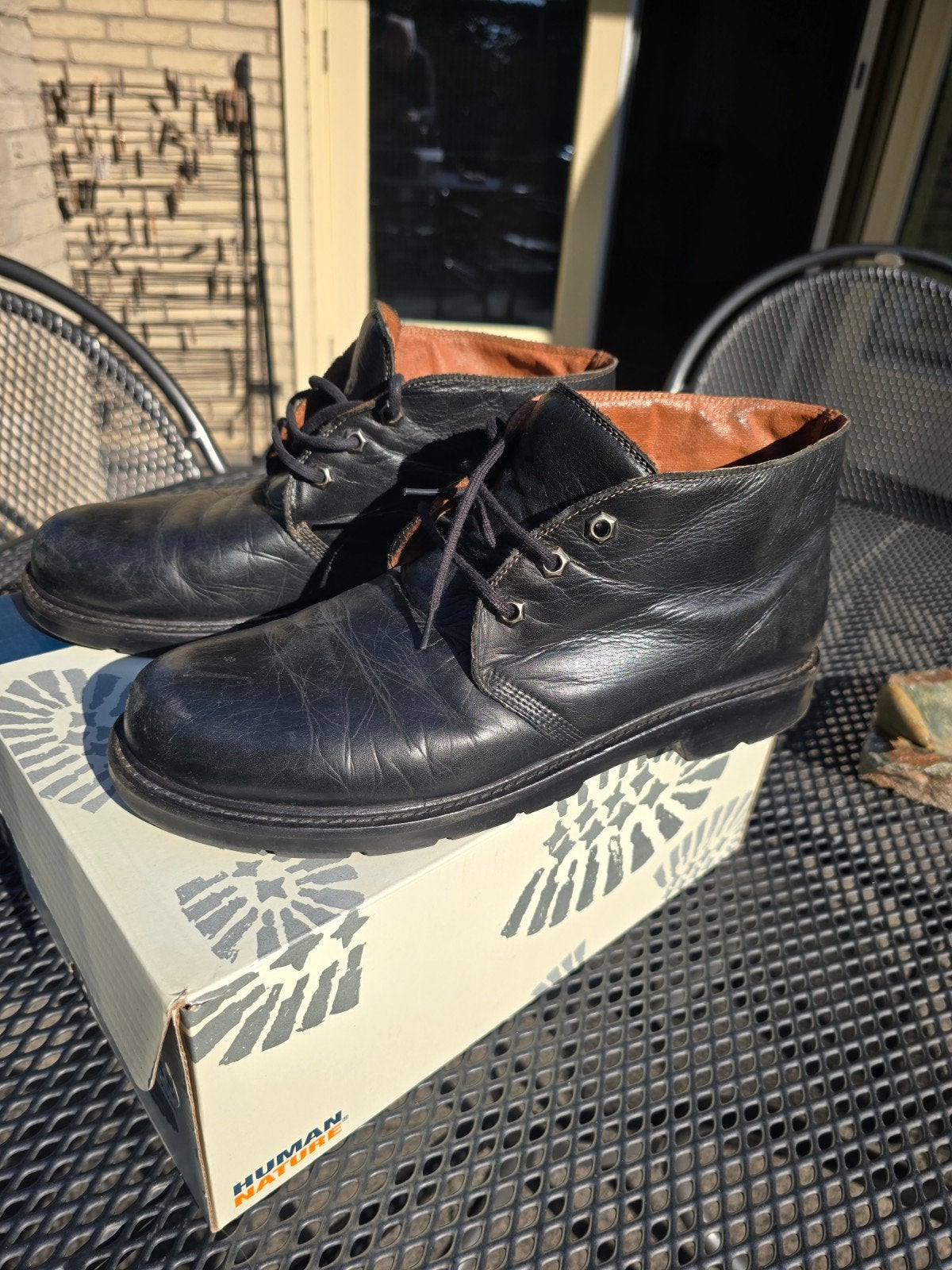 Zwarte Human Nature veterschoenen -Mt. 45, Zwart, Ophalen of Verzenden, Veterschoenen, Gedragen