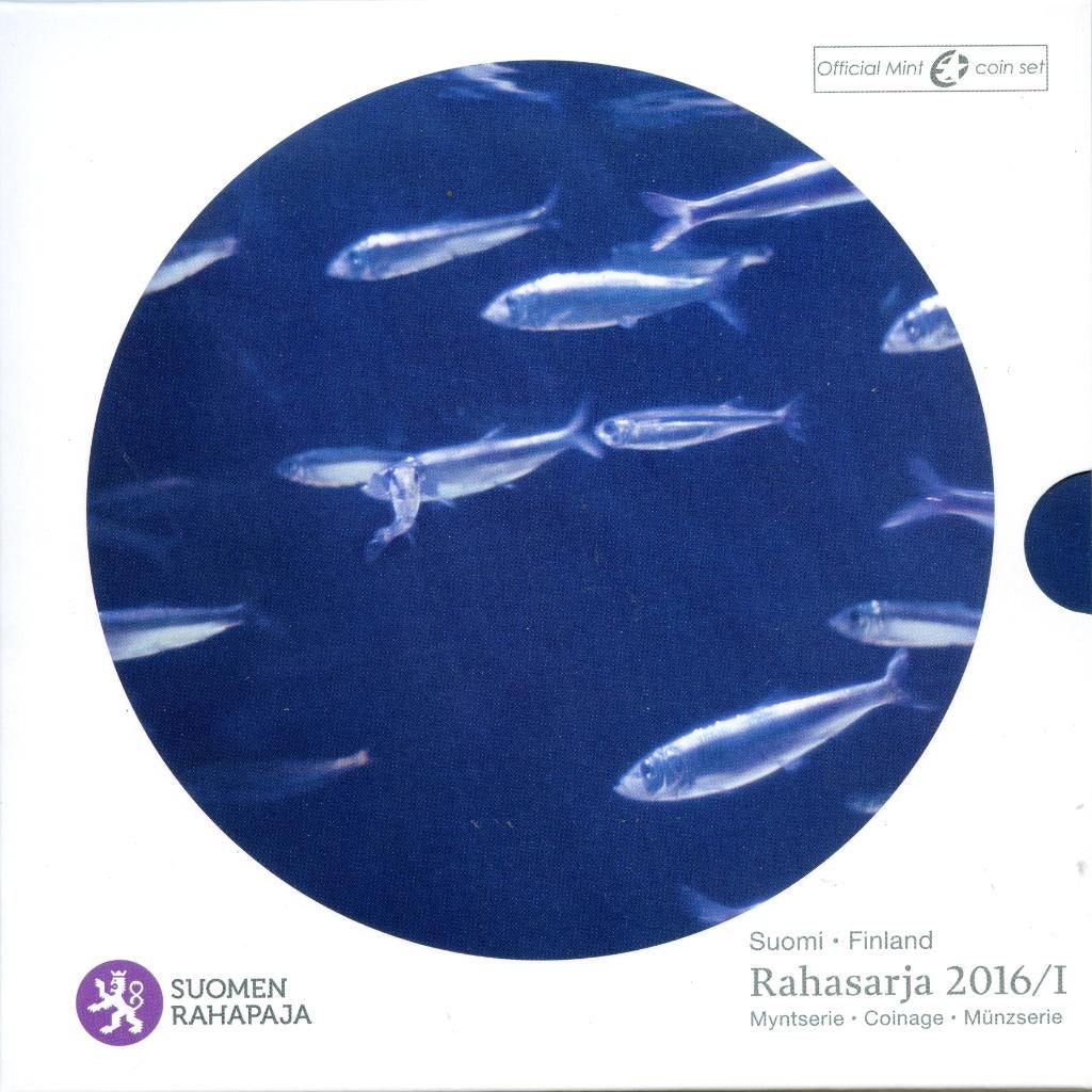 BU Set Finland 2016 - 1 ct t/m 2 euro - Blister Rahasarja 1, Verzenden, Finland, Overige waardes, Setje
