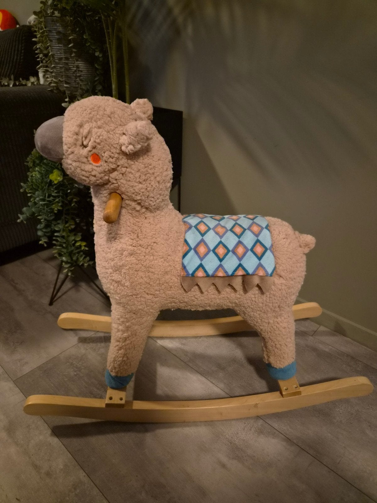 Schattige lama hobbelpaard voor kinderen, Ophalen, Zo goed als nieuw