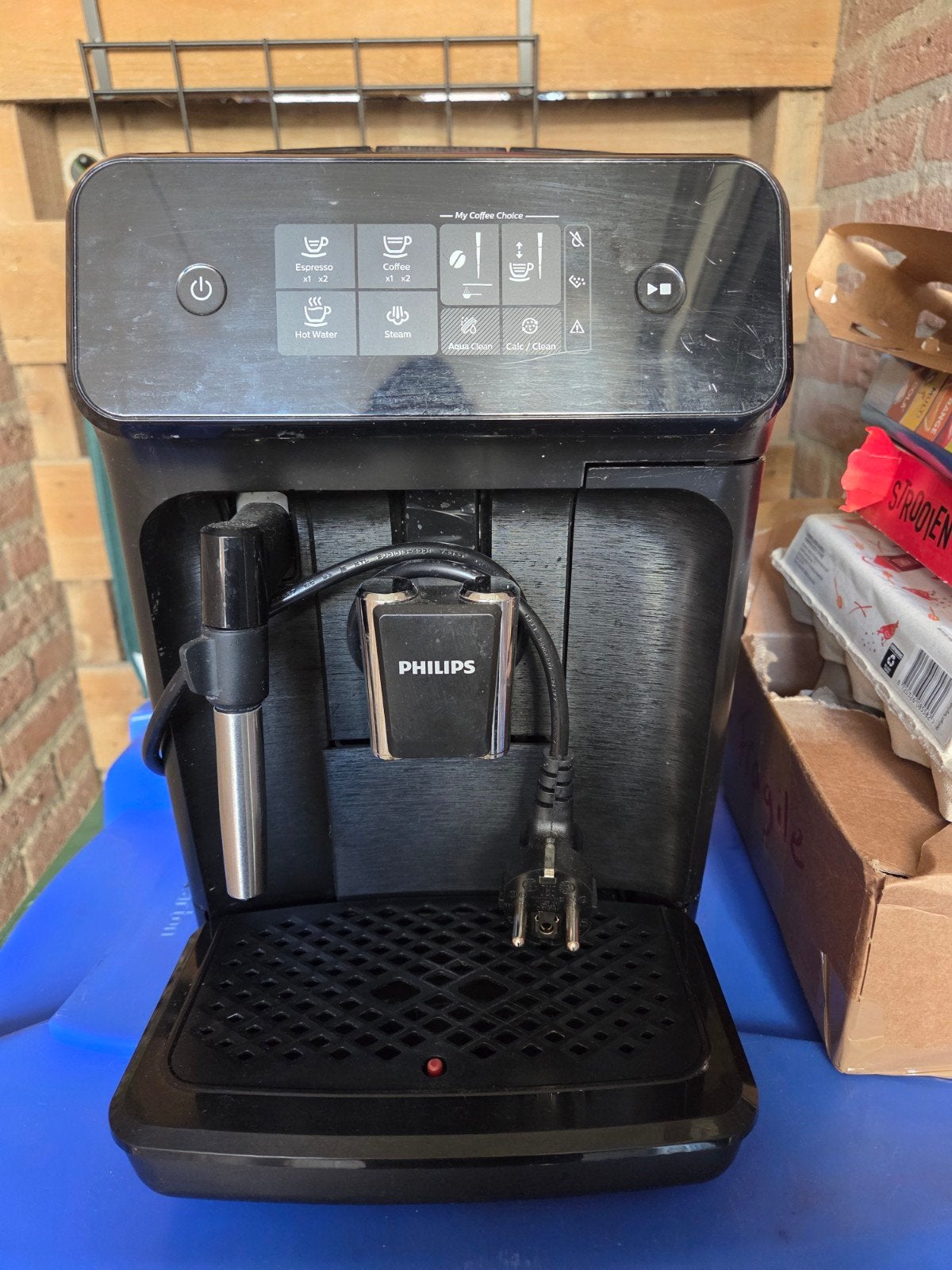 Philips volautomatische espressomachine, Witgoed en Apparatuur, Espresso apparaat, Koffiebonen, Zo goed als nieuw, 4 tot 10 kopjes