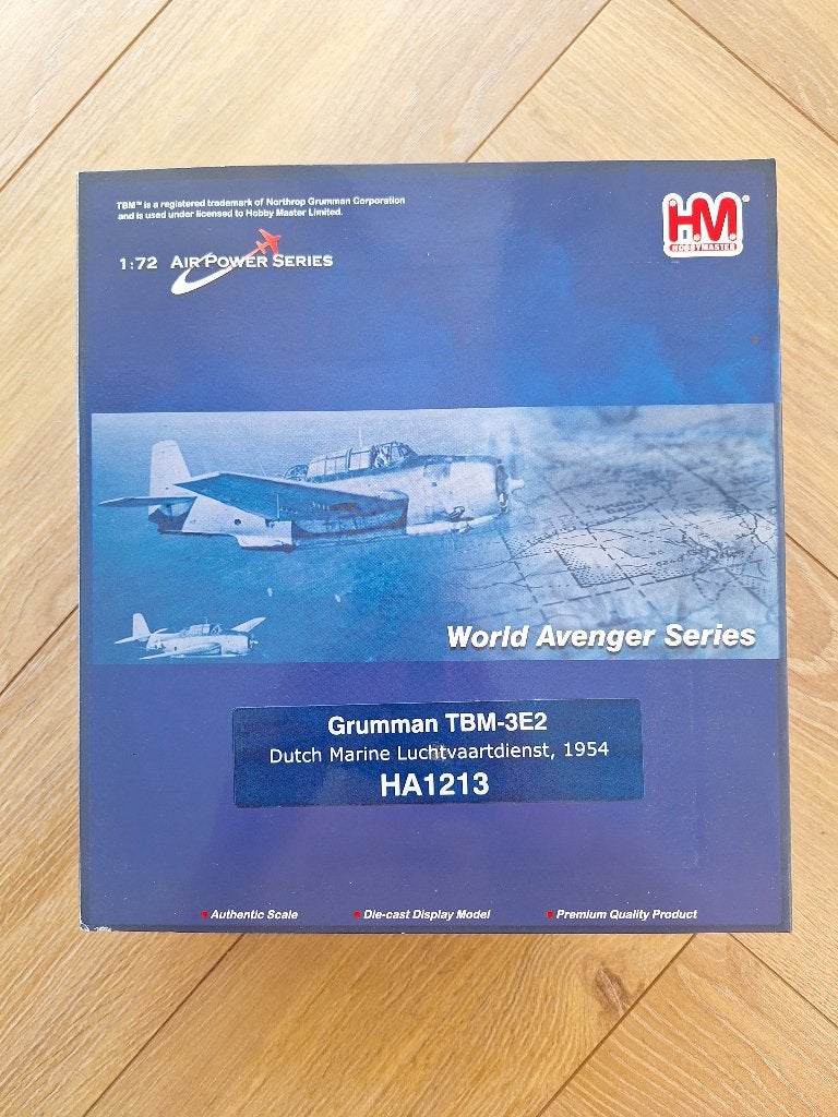 Diecast 1:72 1/72 Hobby Master Grumman TBM-3E2 Dutch Marine, Overige merken, 1:72 tot 1:144, Ophalen of Verzenden, Zo goed als nieuw