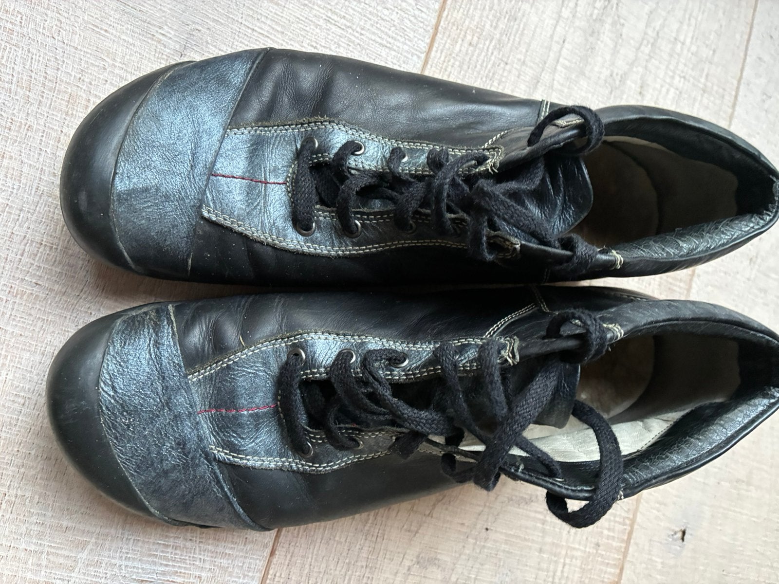 Wolky’s maat 43, zwart met zilver, Ophalen, Zwart, Wandelschoenen, Zo goed als nieuw