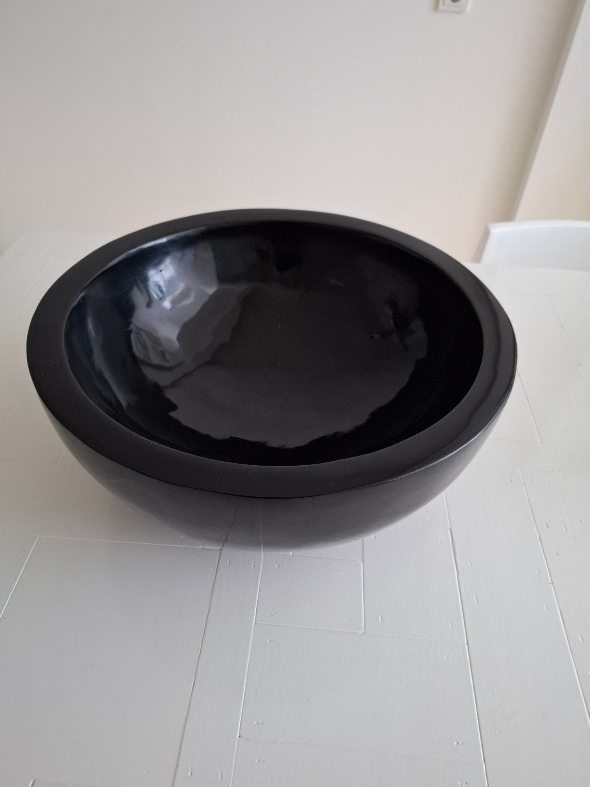 Grote kunststof schaal/bak zwart, Huis en Inrichting, Woonaccessoires | Schalen en Manden, Ophalen of Verzenden, Rond