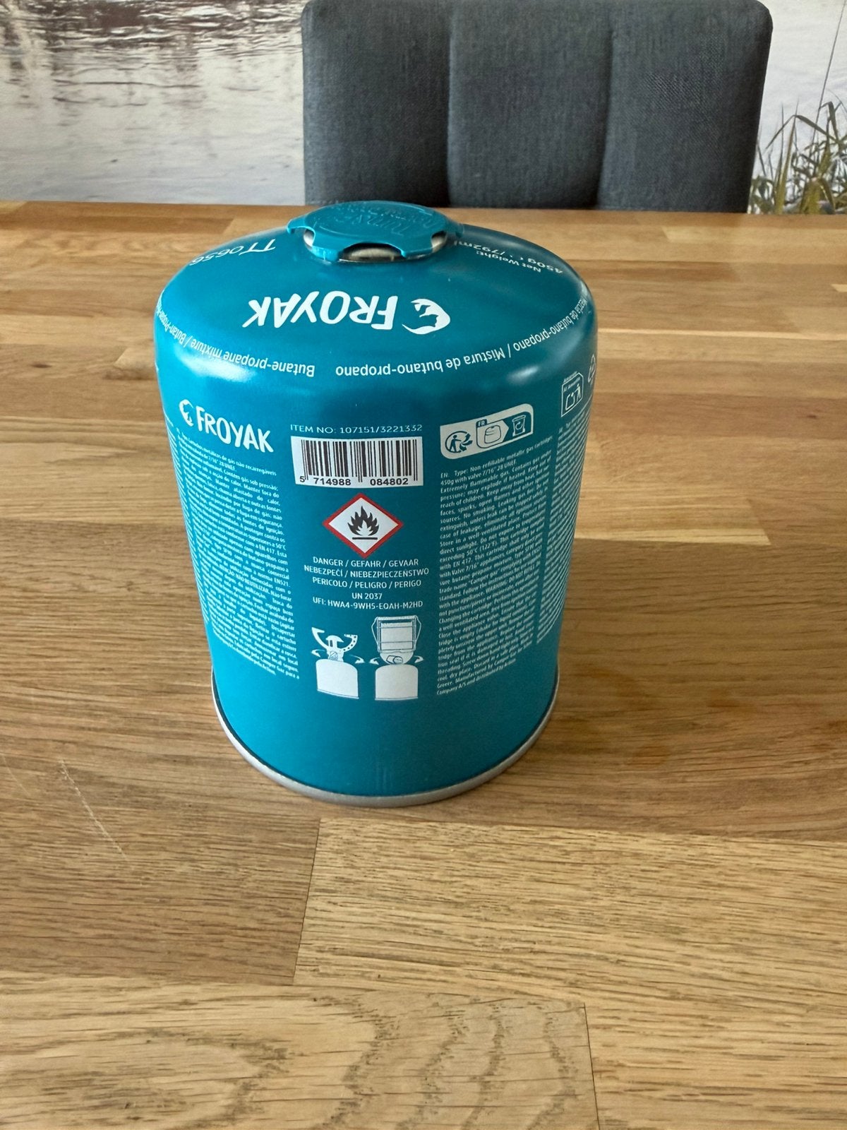 Gasje/ Gaspatroon/ gasblik 450gr/ 792, Ophalen of Verzenden, Nieuw
