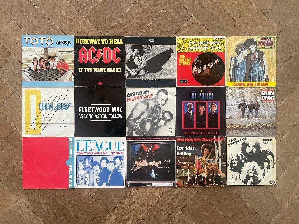 Partij 7 inch vinyl singles, Cd's en Dvd's, Vinyl Singles, Originele persing, 7 inch, Ophalen of Verzenden, Zo goed als nieuw