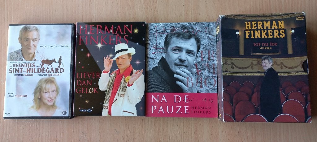 Alles van Herman Finkers op dvd, 12 disc set in 1 koop, Alle leeftijden, Verzenden, Zo goed als nieuw, Stand-up of Theatershow