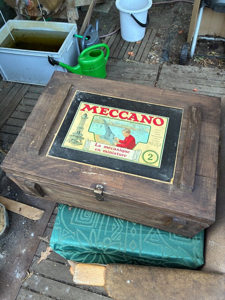Meccano speelgoed: 25 kg compleet met boeken en gereedschap, Antiek en Kunst, Antiek | Speelgoed, Ophalen