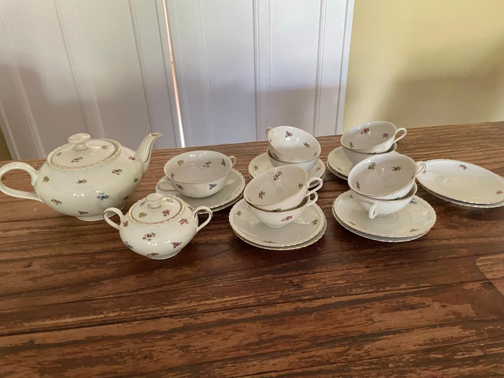 Vintage Winterling Marktleuthen Bavaria theeservies, Ophalen