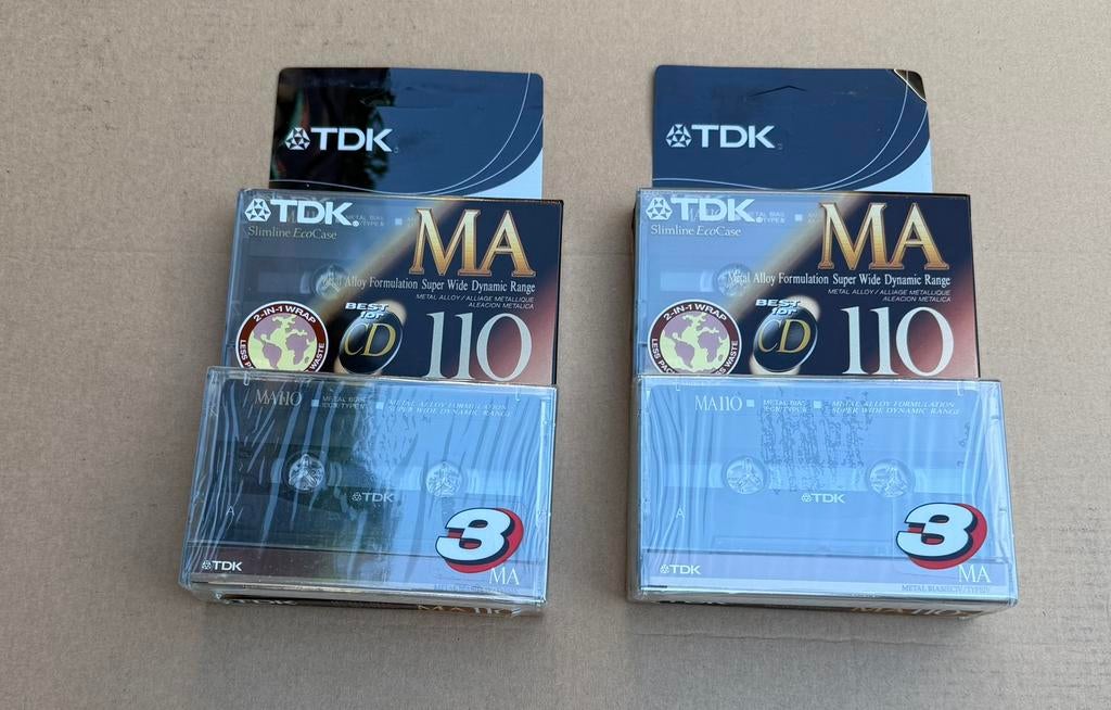 TDK MA 110 S3, Cd's en Dvd's, Cassettebandjes, Ophalen of Verzenden, Nieuw in verpakking, Overige genres, 2 t/m 25 bandjes