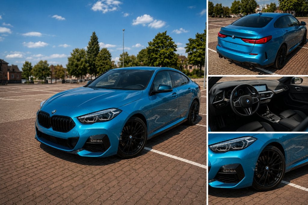 BMW 220i Gran Coupé M Sport | 2022 | NL AUTO 2e Eigenaar, Auto's, BMW, 1998 cc, 4 cilinders, Blauw, Leder en Stof