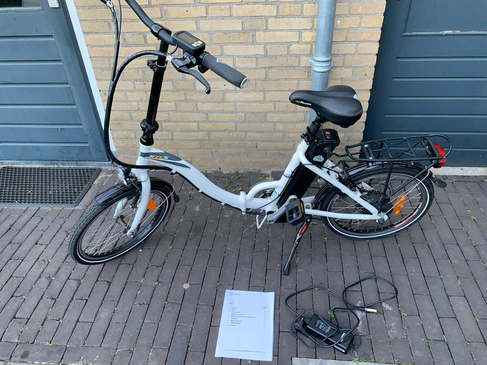 Opvouwbare elektrische fiets jms  - Wit, zo goed als nieuw, Minder dan 47 cm, Ophalen of Verzenden, Zo goed als nieuw, Overige merken