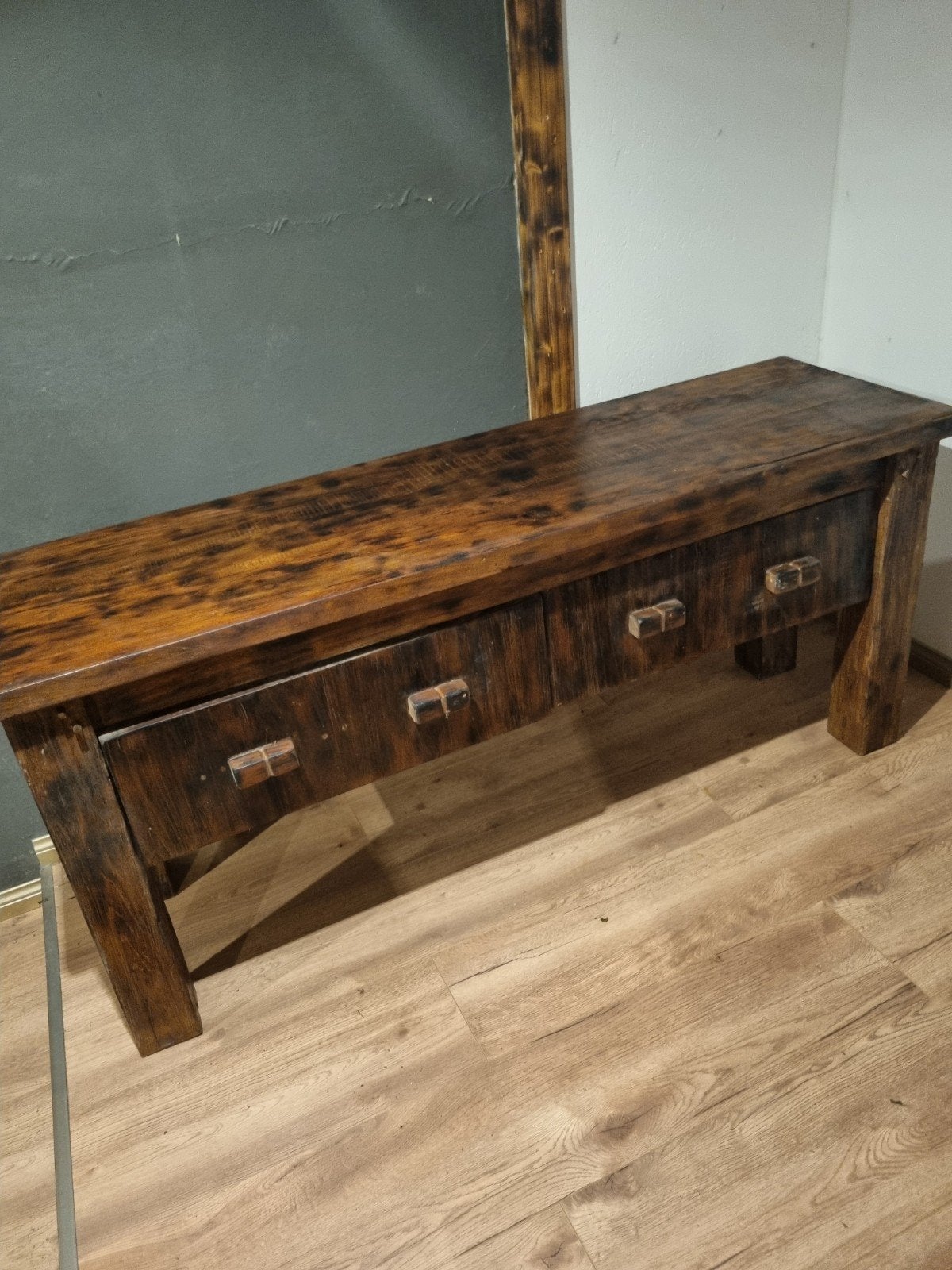 antiek kastje met lades, Ophalen, Gebruikt, 100 tot 150 cm, Rechthoekig