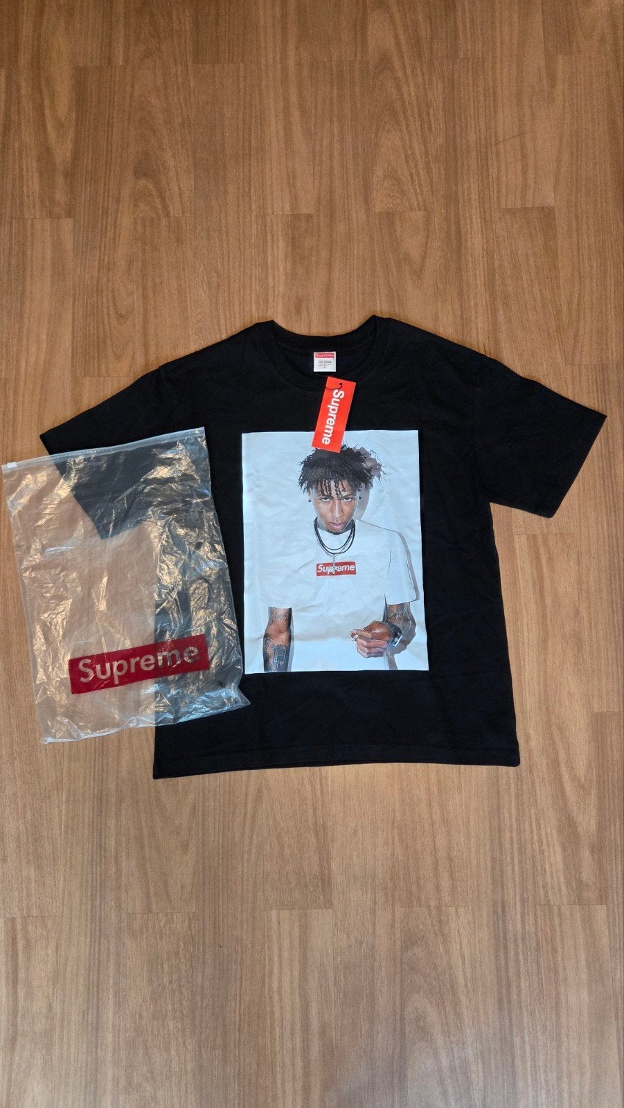 Supreme NBA YoungBoy T-shirt Zwart Maat S Nieuw, Zwart, Nieuw, Ophalen of Verzenden, Maat 46 (S) of kleiner