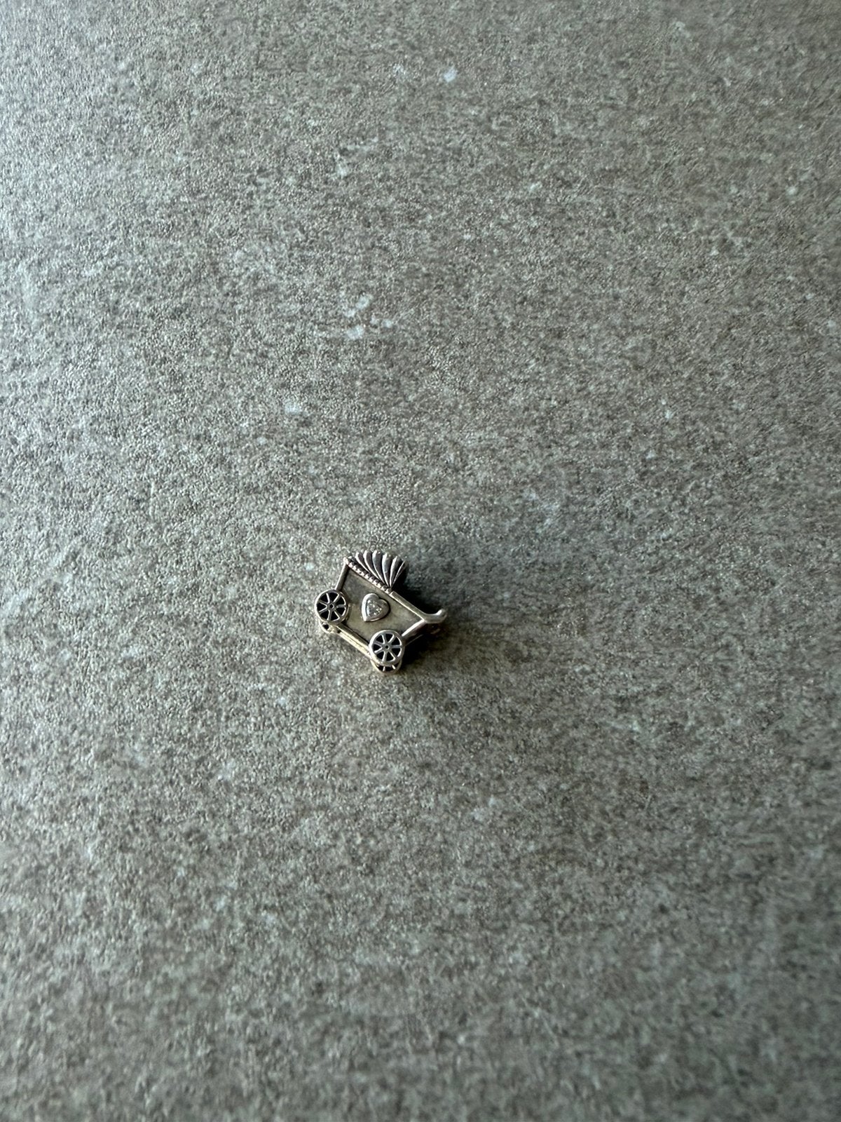 Pandora bedel, kinderwagentje, Sieraden, Tassen en Uiterlijk, Ophalen of Verzenden, Zo goed als nieuw, Zilver, Pandora