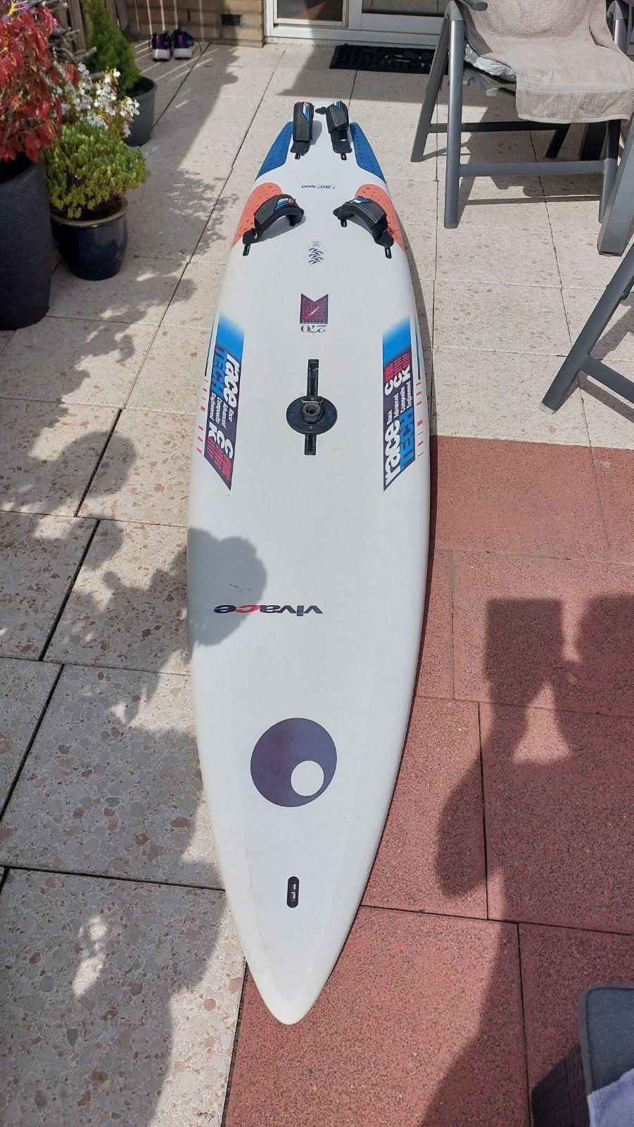 BIC Sport Vivace 270 Funboard Windsurfplank, Watersport en Boten, Golfsurfen, Ophalen of Verzenden, Gebruikt, Funboard, Met vinnen