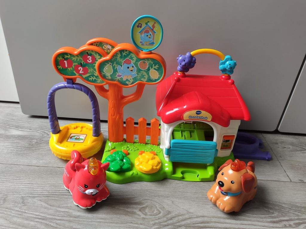 VTech Zoef Zoef Hondenhok met Hero Hond en Kalina Kat, Kinderen en Baby's, Speelgoed | Vtech, Ophalen of Verzenden, Zo goed als nieuw