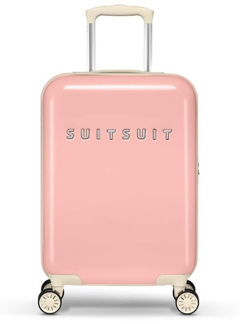 ✅ SUITSUIT Fabulous Fifties Papaya Peach Koffer 55 cm NIEUW, Wieltjes, 50 tot 60 cm, Hard kunststof, Nieuw