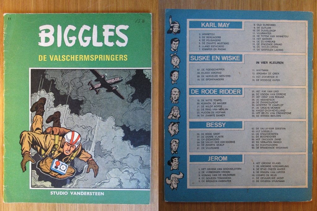 Biggles 11 - De valschermspringers (SC), Boeken, Stripboeken, Eén stripboek, Ophalen of Verzenden, Gelezen, Willy Vandersteen