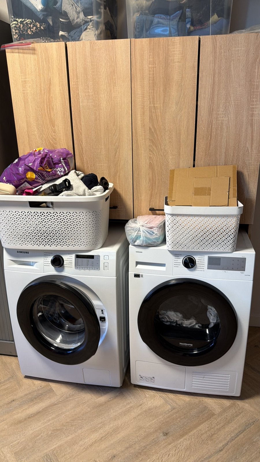 2x Wasmachine kast, Ophalen, 50 tot 100 cm, Zo goed als nieuw, Minder dan 100 cm