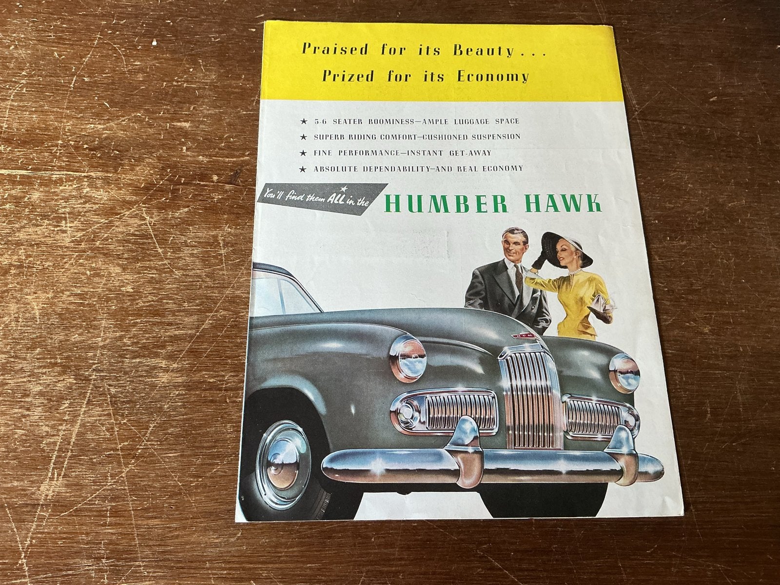 Humber Hawk brochure uit de jaren '50, Ophalen of Verzenden, Nieuw, Overige merken