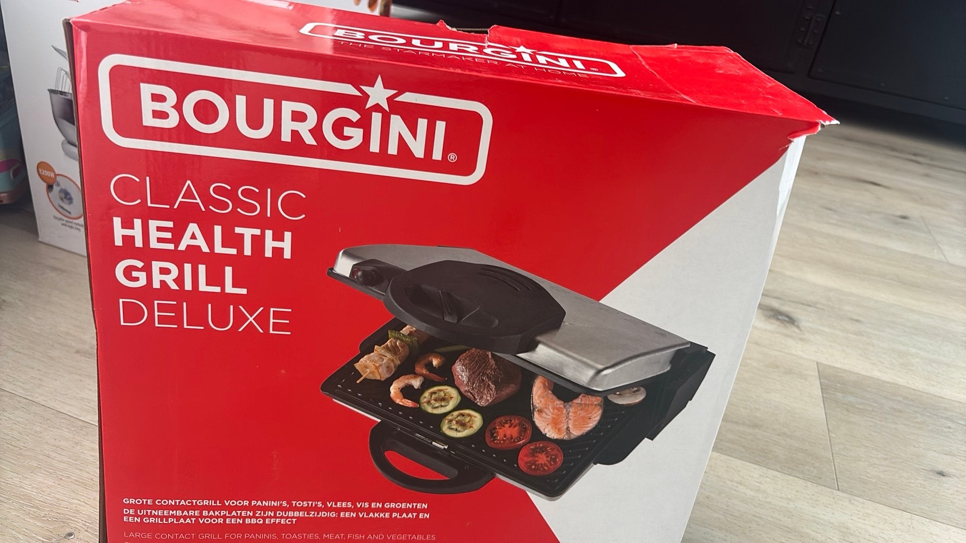 Bourgini Classic Health Grill Deluxe, Ophalen, Zo goed als nieuw, 4 t/m 7 personen