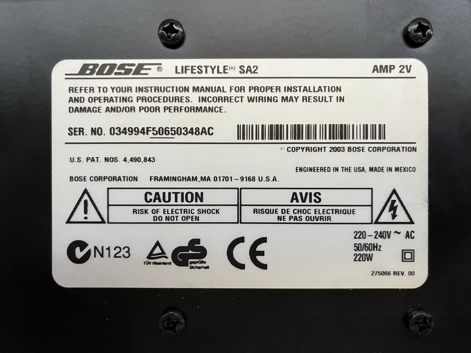 Bose Lifestyle SA2 Versterker - Uitstekende Staat, Overige merken, Soundbar, 70 watt of meer, Ophalen of Verzenden