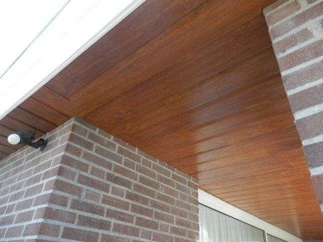 Keraliet/kunststof stroken houtlook, restant, 1,2 m. lang., Ophalen, Nieuw, Overige materialen, Minder dan 20 mm