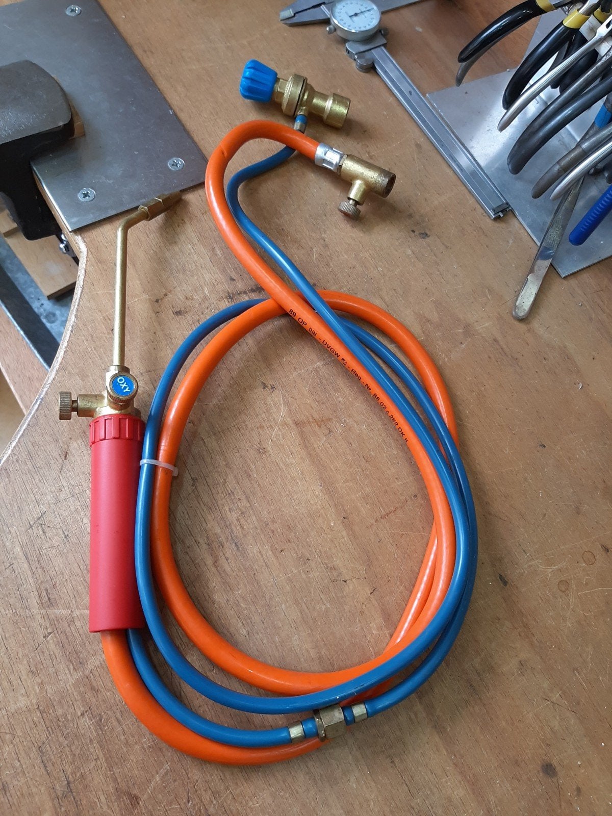 Kleine propaan zuurstof brander, edelsmid  goudsmid, Ophalen of Verzenden, Gebruikt