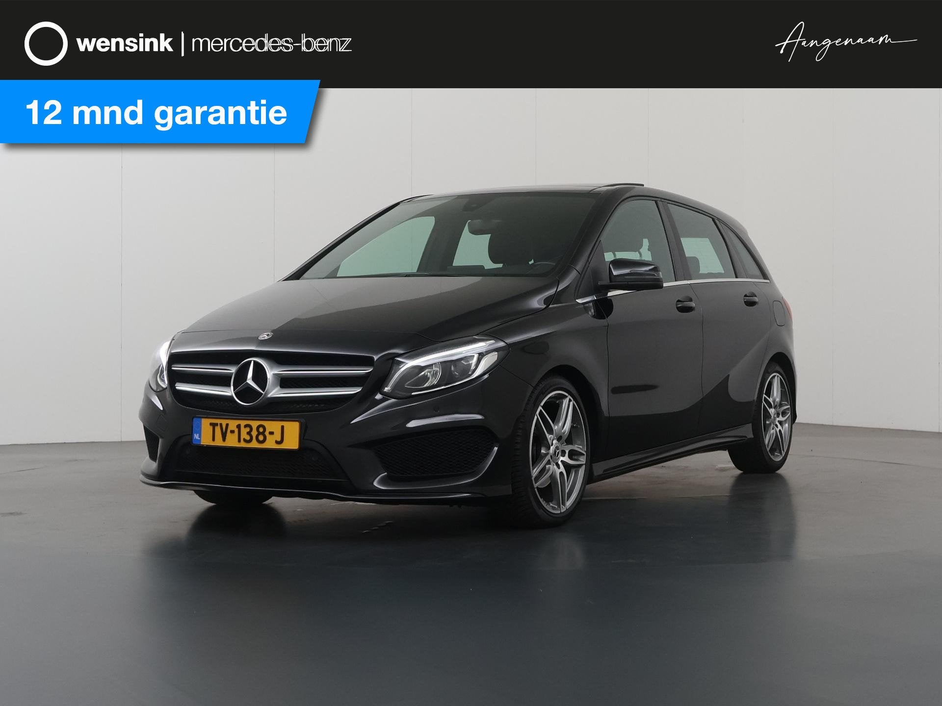 Mercedes-Benz B-klasse 180 Business Solution AMG | Panoramad, 1325 kg, Gebruikt, Leder en Stof, 16 km/l