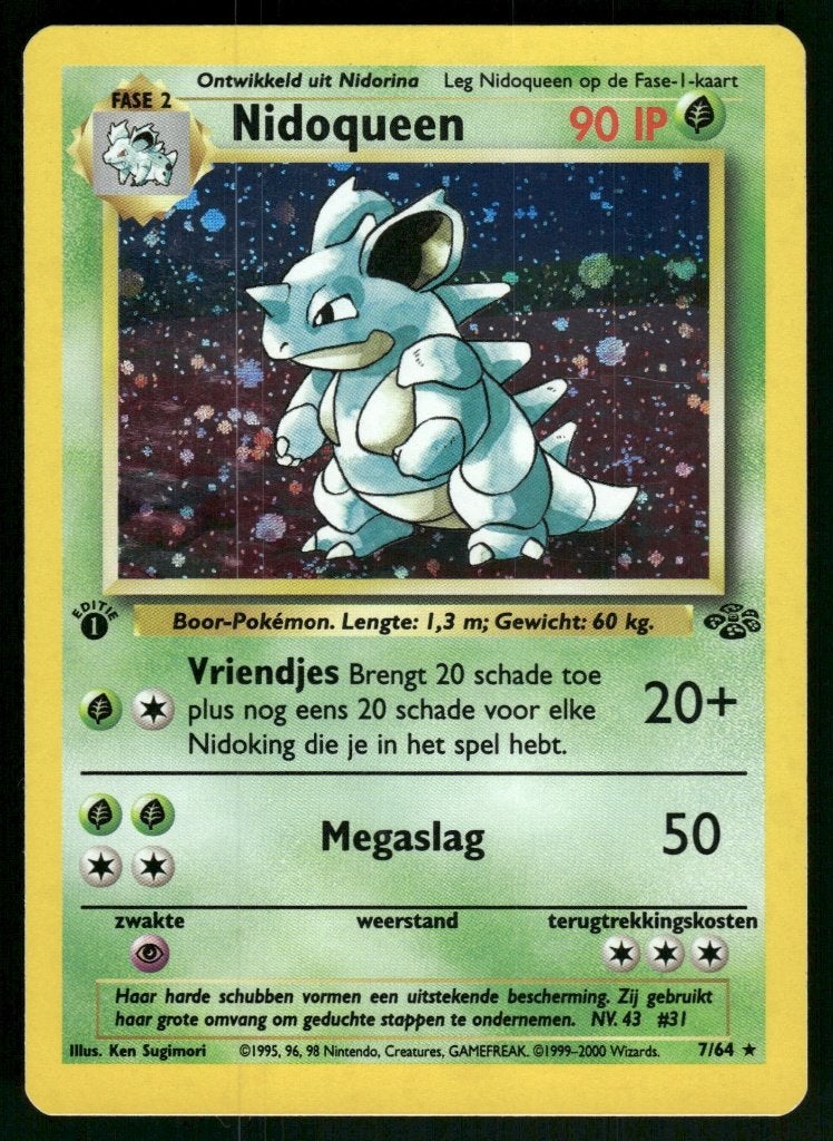 Nidoqueen 7/64 - Jungle (1st edition) (NL) (NM), Verzenden, Gebruikt