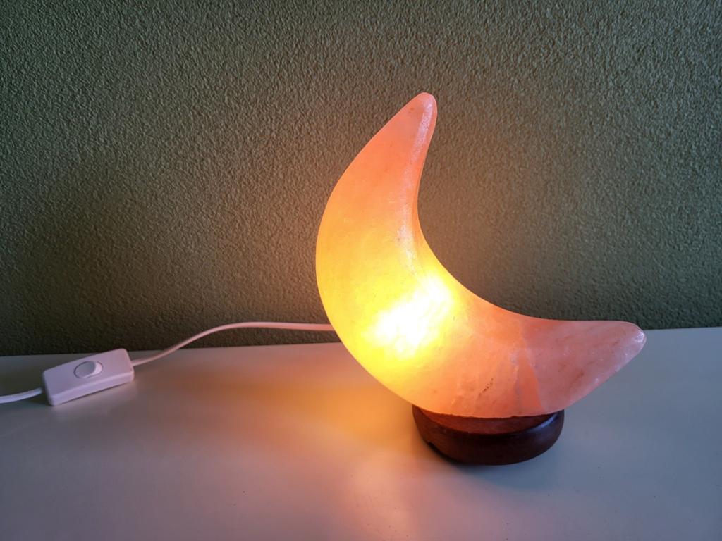 Himalaya zoutlamp; maan, Ophalen, Gebruikt