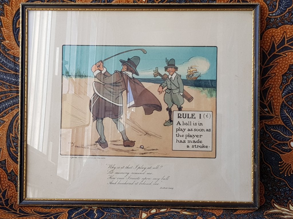 Mooie oude ingelijste reclame litho van Perrier uit Engeland