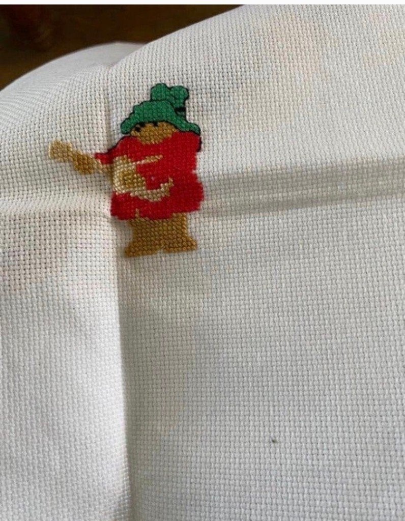 BORDUURPAKKET PERMIN PADDINGTON ALPHABET, Verzenden, Zo goed als nieuw, Handborduren, Borduurpakket
