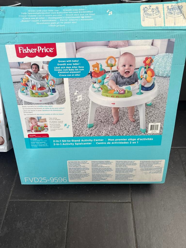 Fisher-Price 2-in-1 Sit-to-Stand Activity Center, Kinderen en Baby's, Ophalen of Verzenden, Gebruikt, Overige typen, Met geluid