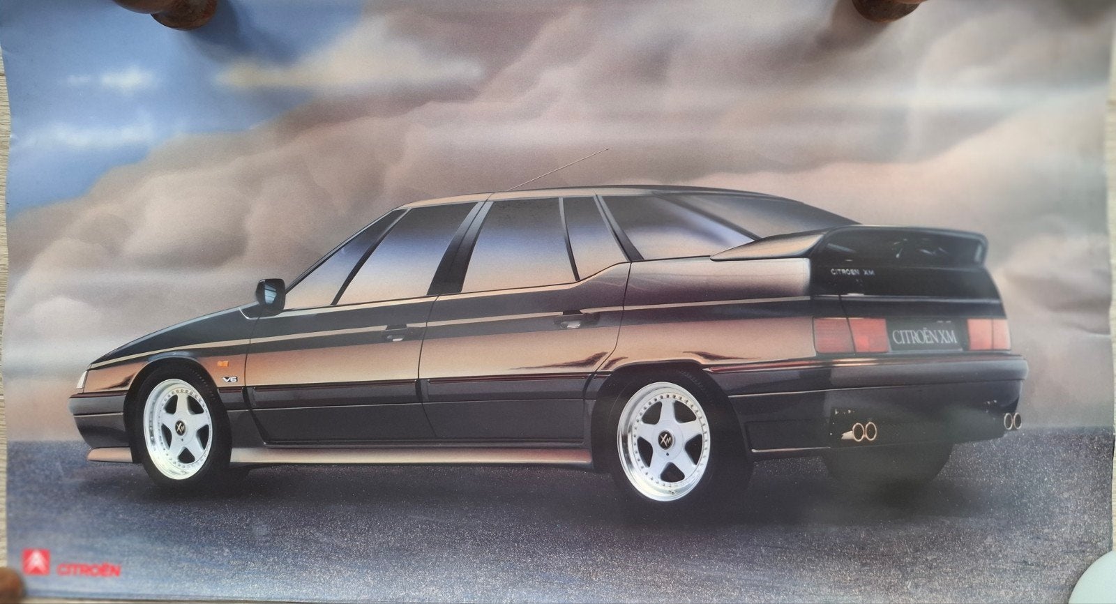 Citroën XM, 8 identieke papieren postertjes. 63/35. € 25,-99, Ophalen of Verzenden, Zo goed als nieuw, Citroën
