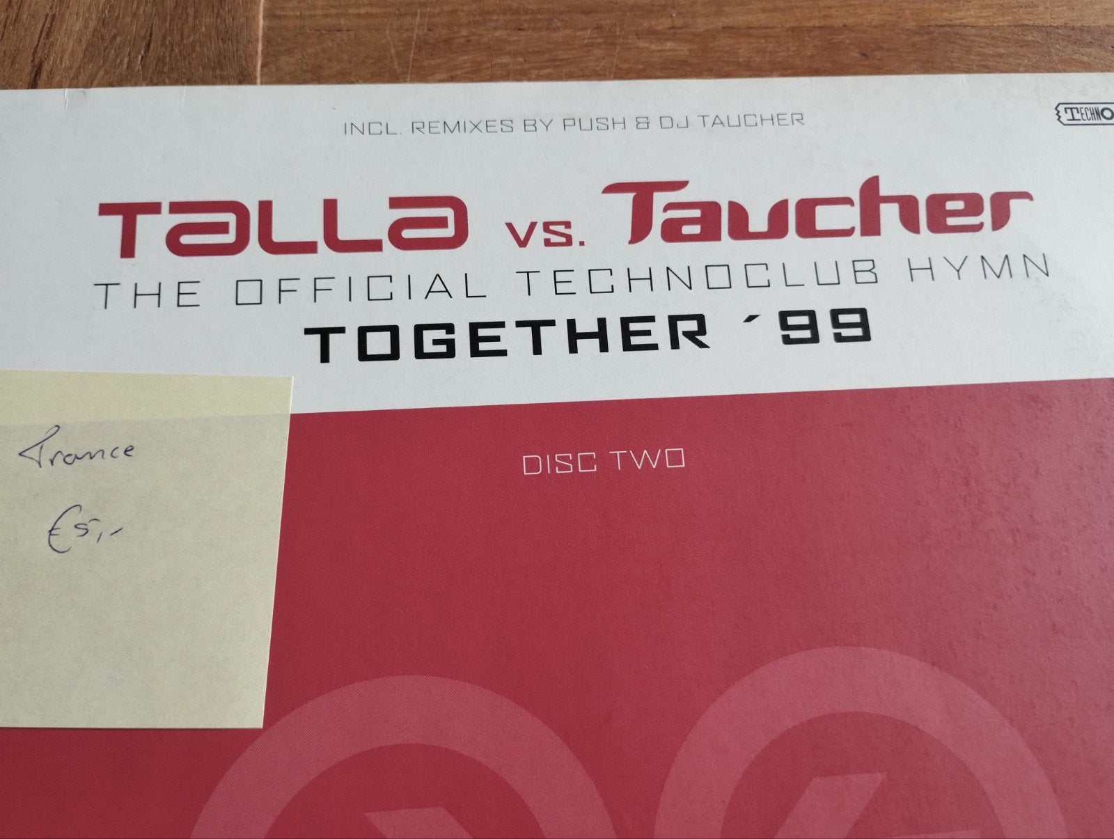 Talla vs. Taucher - Together '99 (Disc Two) Trance 12" Vinyl, Cd's en Dvd's, Vinyl | Dance en House, LP, Gebruikt, Trance, Ophalen of Verzenden