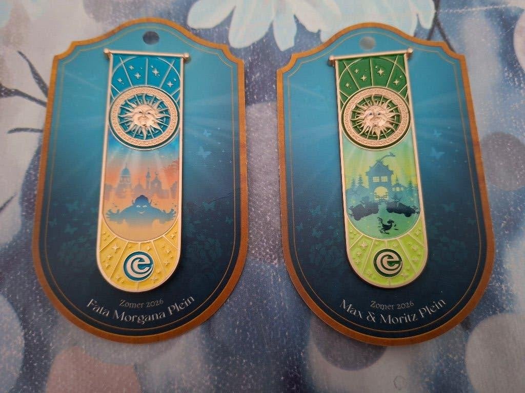 Efteling zomerpin fata morgana en max en moritz, Ophalen of Verzenden, Nieuw, Button of Speldje