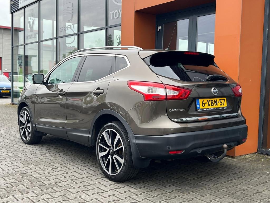 Nissan Qashqai 1.2 Tekna|Leer|Pano|360cam|Keyless|Navi|Bluet, Voorwielaandrijving, Euro 5, Gebruikt, 4 cilinders