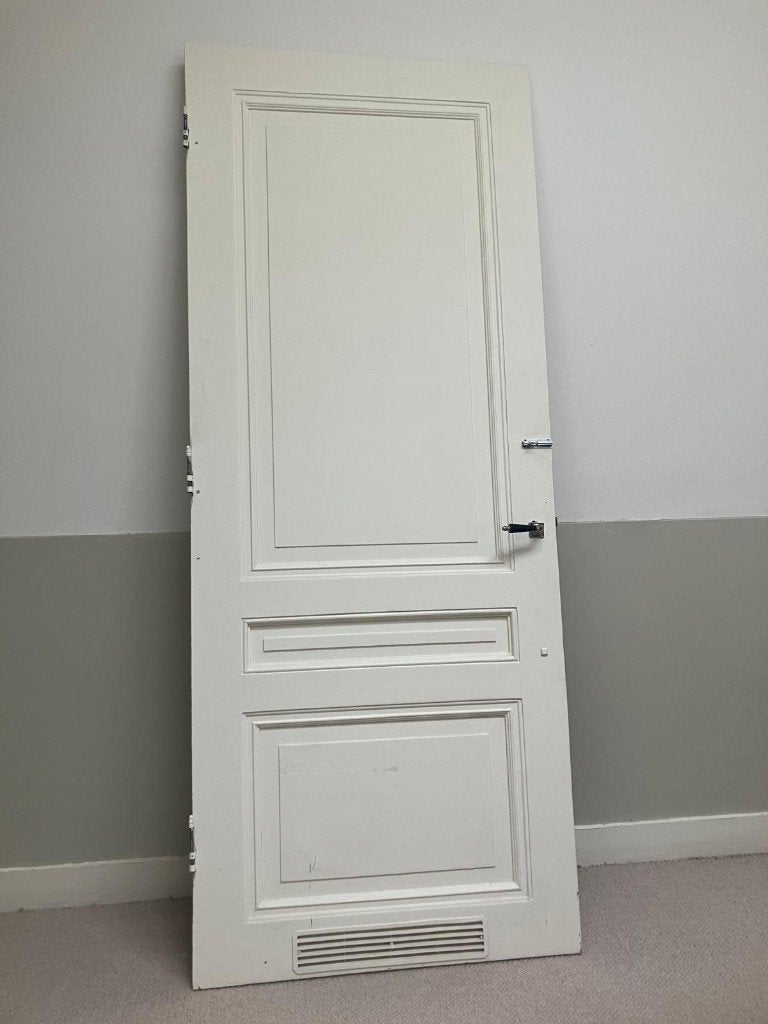 Massief houten paneeldeur, Ophalen, Gebruikt, 80 tot 100 cm, 215 cm of meer