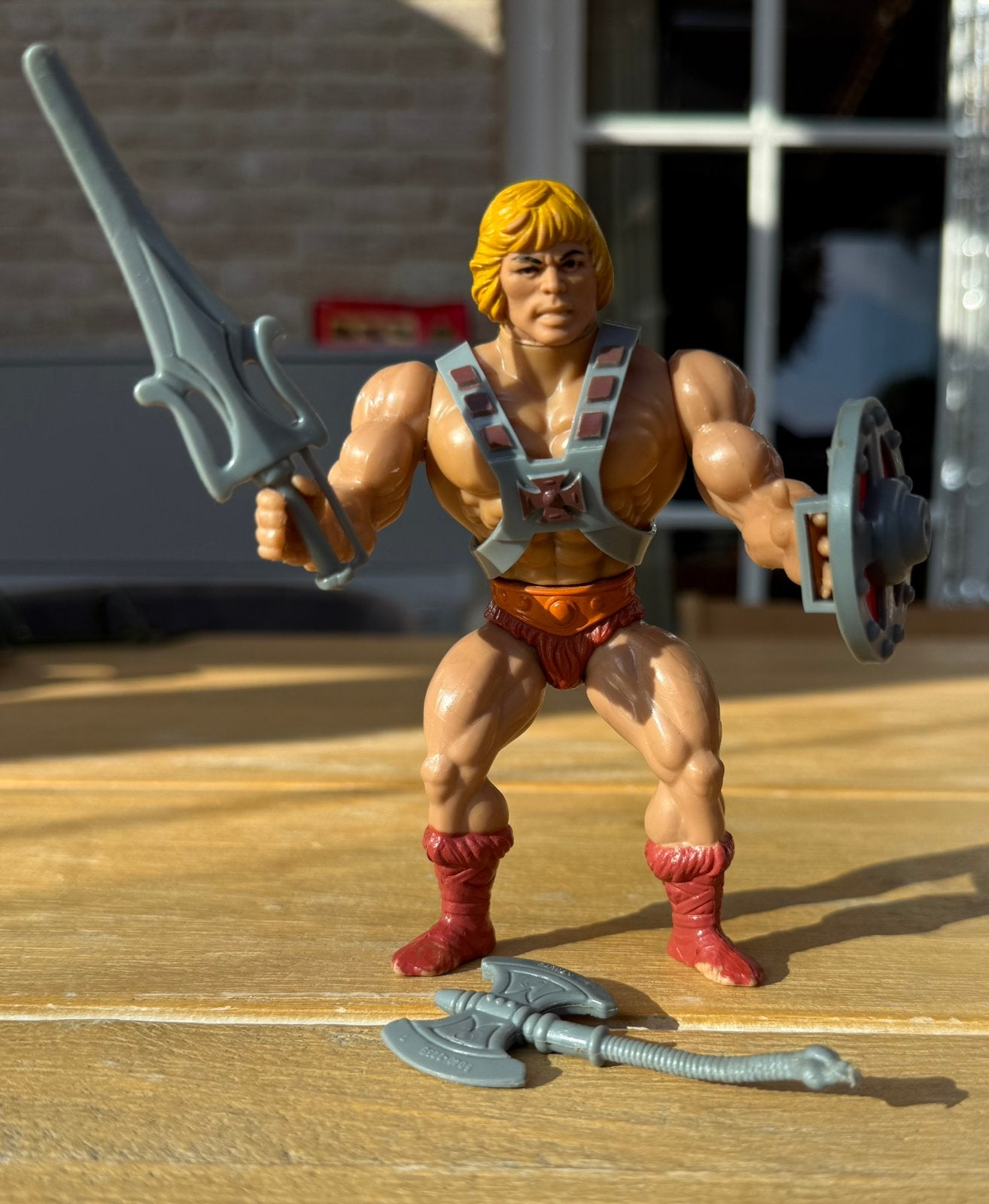 Vintage He-Man 1981-100% Compleet-MADE IN TAIWAN–Mattel MOTU, Ophalen of Verzenden, Gebruikt