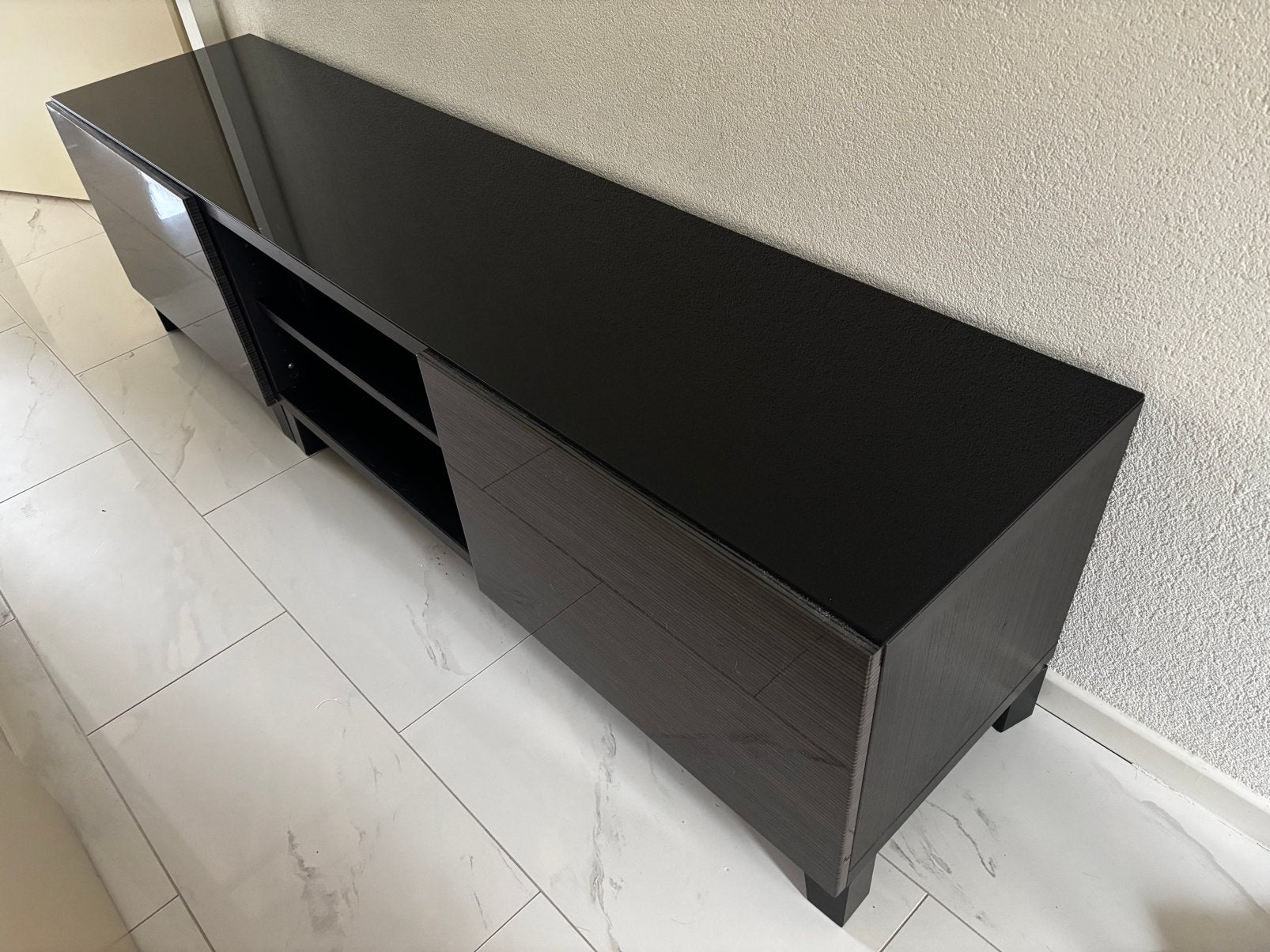 Gratis Tv meubel., Ophalen, Gebruikt, Glas, 150 tot 200 cm