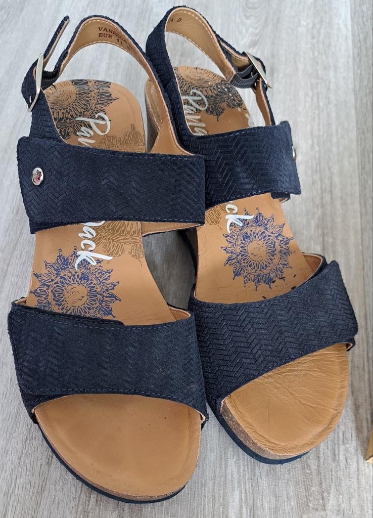 Panama Jack maat 41 bijna nieuw en weinig gedragen., Ophalen, Blauw, Sandalen of Muiltjes, Zo goed als nieuw